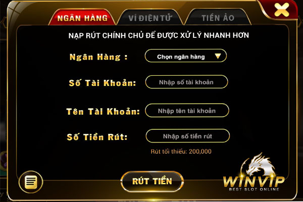 Quy trình rút tiền an toàn từ cổng game WINVIP